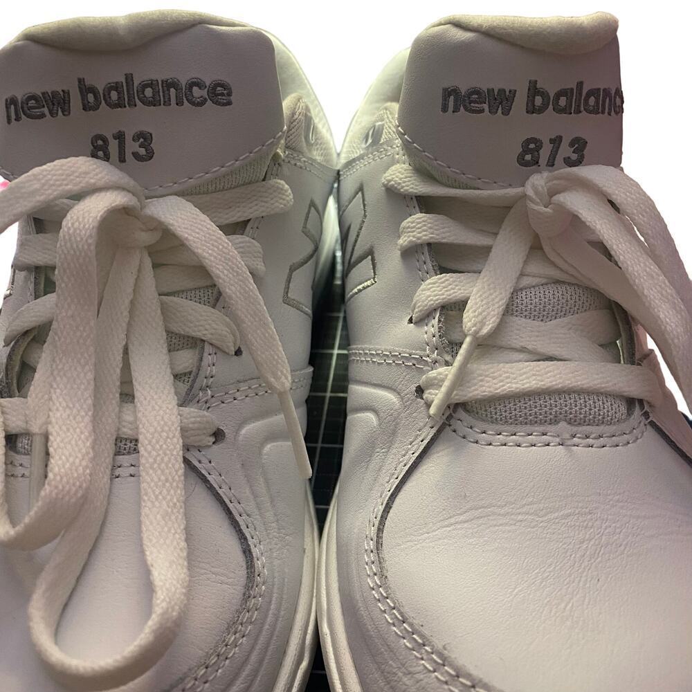 NEW BALANCE Women's Walking Sneakers, White/Gray Leather, 9, #WW813WT - Picture 3 of 12